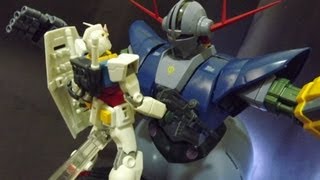 Gundam Stop motion  RX782 VS Zeong 100 subscribers Special [upl. by Duomham]