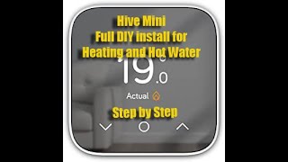 Hive mini install on a Y plan DIY for heating and hot water motorised valve potterton programmer [upl. by Kitrak]