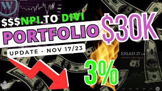 WealthSimple Trade Dividend Portfolio Update  DOWN 298  Nov 1723 [upl. by Abocaj]