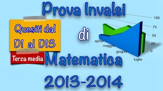 Soluzioni prova invalsi di matematica  terza media 20132014 parte1 [upl. by Shanan]