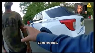 OUR PEOPLE NEED HELP MAN SWINGS ON POLICE REACTION viralvideo soberlife kai [upl. by Waki963]