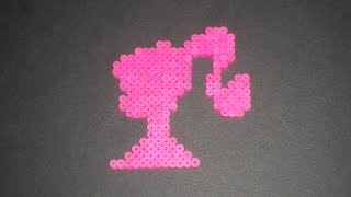 Perler bead barbie silhouette [upl. by Barris667]