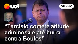 Tarcísio emporcalha democracia e se iguala ao pior do bolsonarismo ao mentir sobre Boulos  Josias [upl. by Nitaj]