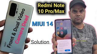 Redmi Note 10 proMax camera problem amp Solution  front amp Dual video camera not working [upl. by Enelloc]