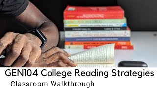 UAGC  GEN104 College Reading Strategies Classroom Walkthrough [upl. by Hsemin]