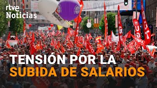 SMI Los SINDICATOS convocarán PROTESTAS en SEPTIEMBRE si la CEOE no accede a la SUBIDA  RTVE [upl. by Tenner]