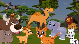 Apprendre les animaux de la savane  Apprendre les animaux sauvages en français [upl. by Ducan]