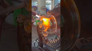 10L Glass Reactor Lid Firing Process [upl. by Laenaj]