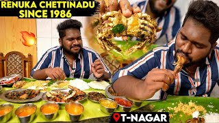 SINCE 1986  Renuka Chettinadu Hotel 🔥  Ultimate NonVeg Items in Chennai  T nagar [upl. by Ondrej283]