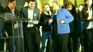 Michelle Bachelet baila con los Jóvenes al ritmo de los Quinta Show [upl. by Eizzil]