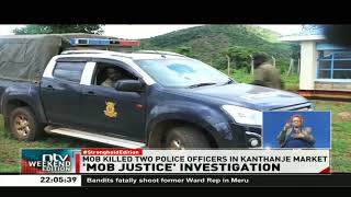 2 police officers lynched on suspicion they were thieves in Tharaka Nithi [upl. by Cynthie]