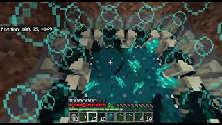 Putting sculk shriekers under a friends house  Ravlily Minecraft Server [upl. by Aylward]