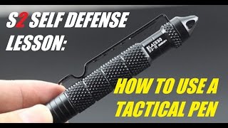 How To Use A Tactical Pen For Self Defense [upl. by Leopoldeen]