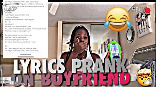 NIKKI FLORES “ LET IT SLIDE”  LYRICS PRANK ON BOYFRIEND 💔 GONE WRONG [upl. by Thurlough10]