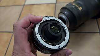 Z teleconverters attaching to ftz to fmount lenses [upl. by Auqkinahs963]