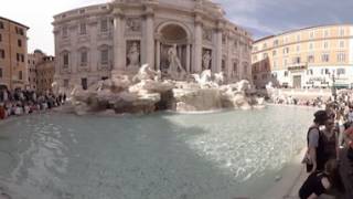 360 video Fontana di Trevi Rome Italy [upl. by Uchish173]