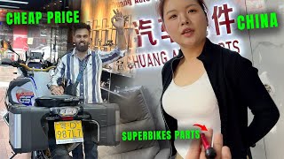 SUPER CHEAP😳SUPERBIKE🔥Modification Market in🇨🇳China Guangzhou [upl. by Asher]