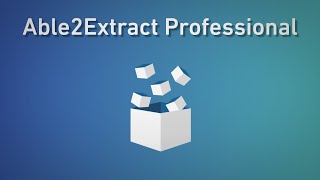 Able2Extract Professional Convert Create Edit OCR and Sign PDF Documents [upl. by Odrarej]