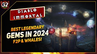 BEST Legendary GEMS in 2024  Diablo Immortal [upl. by Nannaihr467]