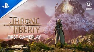 THRONE AND LIBERTY First Beta Gameplay  New MASSIVE RPG with Insane Graphics in Unreal Engine [upl. by Brom]