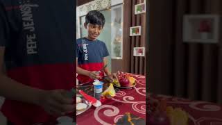 Preparation of Fruit Pizza by Sourish [upl. by Latrina]