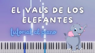 TUTORIAL AL PIANO El vals de los elefantes de Bastien [upl. by Asirrom568]