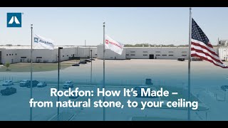 Rockfon How Its Made  From natural stone to your ceiling [upl. by Oam]