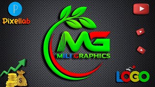 Professional logo design Pixellab  Graphic design  Logo design  Kivabe logo design korbo [upl. by Yanad364]