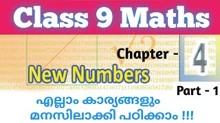 Class 9 Chapter 4 New Numbers textbook questionsNew numbers Class 9 maths scert keralapart1 [upl. by Malsi492]