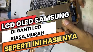 Ganti lcd samsung A71 SMA715 dengan lcd murah  begini hasilnya [upl. by Richers]