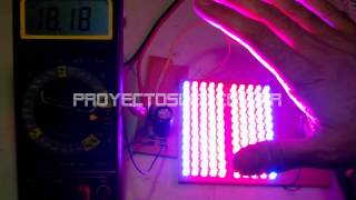 ProyectosLed 18 lampara led 220v de cultivo casera tercera parte [upl. by Debbra]