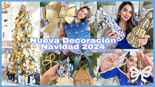 Nueva Decoración💙 Navidad 2024 compras para mi casa sala y comedor [upl. by Euqinim97]