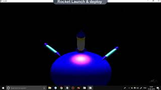 Rocket Launch And Deploy Cg Project using OpenGL [upl. by Latt]