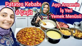 Aşçı Annemin 25 Kişilik Yemek Menüsü  Patates Kebabı  Şekerpare  Karpuz  Bulgur  Pirinç Pilavı [upl. by Nikolaus]