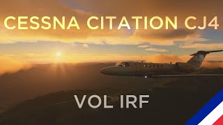 Flight Simulator 2020  Citation CJ4 VOL IFR  APPROCHE ILS [upl. by Ahsykal]