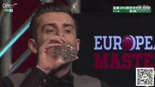 2016 Snooker European Masters R2 Hawkins vs Selbyflv [upl. by Naida]