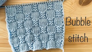 How to knit a bubble stitch  Tutorial [upl. by Tabbitha425]