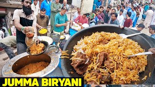 JUMMA BIRYANI  Crazy Rush on Famous Biryani of Karachi  Sells only on Friday Street Food Pakistan [upl. by Suoirred]