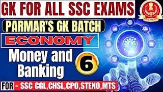 Lecture  6 Money amp Banking  Economics By Parmar SSC [upl. by Emsmus]