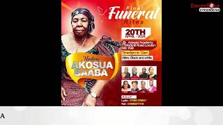 Akosua Baaba Final Funeral Rites Full Length Live stream [upl. by Ilesara]