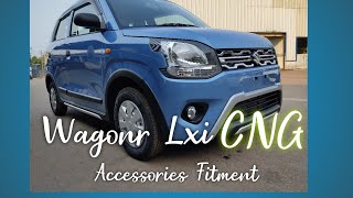 Wagonr Lxi CNG Accessories Fitment  Robust editionMaruti Suzuki BS6 2021Raghuveer Pai [upl. by Sally]