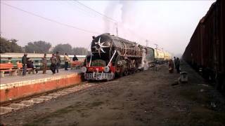 A day with INDIAN RAILWAYS Heritage Steam Locomotive WP 7161 quotAKBARquot [upl. by Kit19]