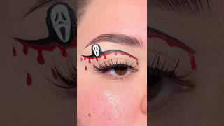 Simple halloween eyeliner lookeyelinertutorial halloweenmakeuplook [upl. by Lyrej]