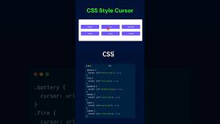 Cursor styles using CSS css html [upl. by Rouvin]