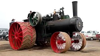 Best of Vintage STEAM ENGINE TRACTORS PULL and LOUD SOUND 2 [upl. by Ayar]