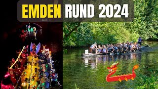 Emden Rund 2024  Drachenboot Lampionfahrt amp Regatta in der grünen Hölle 🌳 [upl. by Nissensohn]