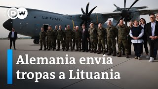 Alemania desplaza soldados a Lituania para fortalecer el flanco este de la OTAN [upl. by Schultz]