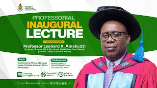 Professorial Inaugural Lecture by Professor Leonard K Amekudzi [upl. by Lucinda]