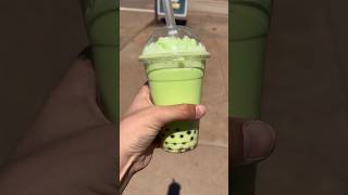 Honeydew flavoured frozen boba w Blueberry popping pearls 🧋🫐 😋shorts 2024 boba bubbletea [upl. by Wilber]