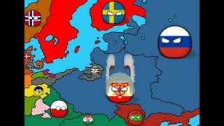 Северная война на карте 17001721 l Countryballs [upl. by Latsyrc]